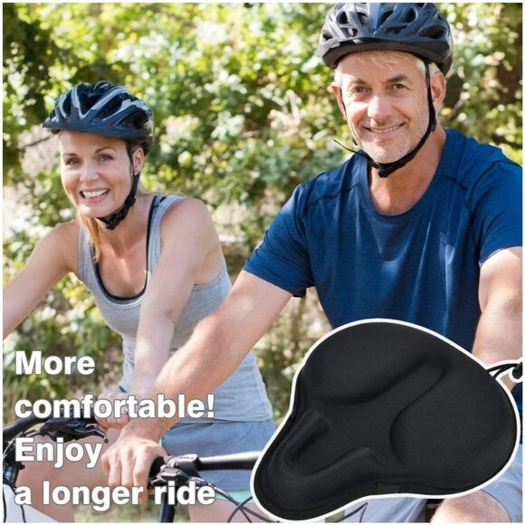 Daway Gel Bike Seat Cushion Cover Non-Slip Soft Padded Design - Picture 4 of 9